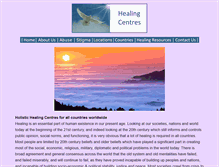 Tablet Screenshot of healingcentres.org